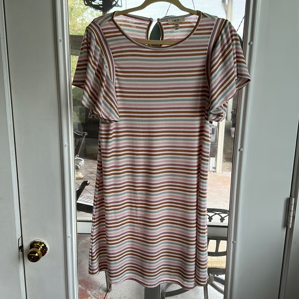 Como Blu Striped Dress Size P/S